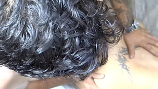 I Broke Her Ass so She Would Cum Inside Natural Brunette Doing Homemade Anal