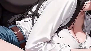 A Hawt Car Blowjob - Ntr'd by My Friend - Nts Route #23 an Ai Animated Sex Game