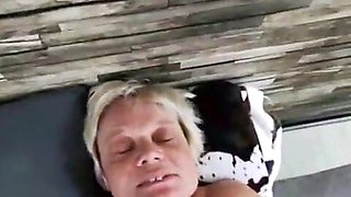 Compilation of a COUGAR who enjoys to receive glue all over her