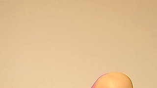 Yoga in a Japanese-style Room Wearing Competitive Swimwear