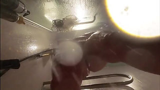 Webcam Under Bath. Girlfriend After Sex in Shower