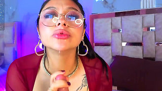 A big cock all the way down my throat