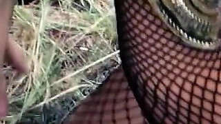 Big Tit Cosplay MILF Yoha Fucked Outdoors by a Thick Cock