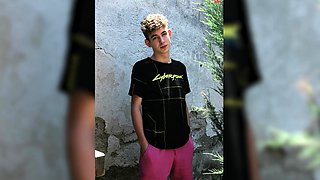 Skinny curly boy with monster dick and big balls pic comp