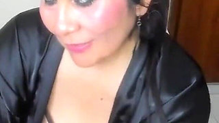 A Mature Woman with a Big Butt Is Spied on by a Fan From Her Bedroom