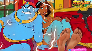 Futanari. Princess Jasmine Girl with a Big Dick. Porn Aladdin Series.