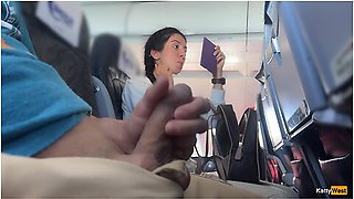 Public Cock Flashing In Airplane - I Brought Stranger To Cum In Two Minutes