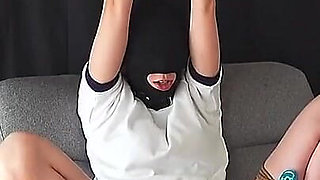Girl in Bloomers, Restrained in an M-shape and Left Alone.