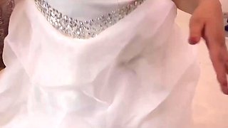 Hot anal Bridal Night with stunning Blonde MILF in her wedding dress