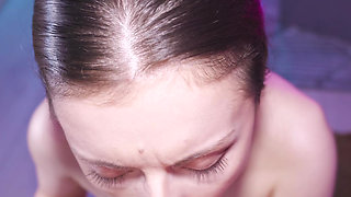 Homemade Blowjob POV Step Sister Loves Sucking Cock & Gets a Big Facial on Her Cute Face - Rmhardco