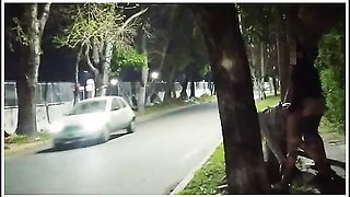 Sex In Public Voyeurs Watch While We Fuck On The Street Girl Flashing Skirt Without Panties Caught