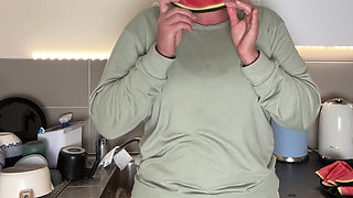 Juicy Watermelon Mess - Soaking Wet Pants Surprise!