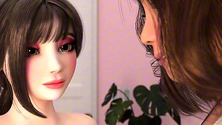 Double-cocked FUTA pounds her girlfriend in passionate DP