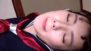 Japanese teen girl and a sex toy