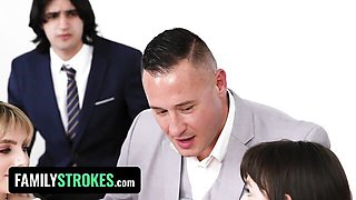 Danny Mountain and Lana Smalls's older guy porn by Family Strokes