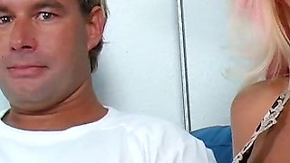 Two best friends have sex with a guy it's their first threesome