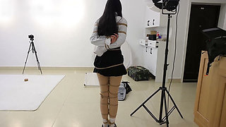 The Rope Restraints of the Stocky Girlfriend, Experiencing the Ultimate Restriction of the Rear Hand