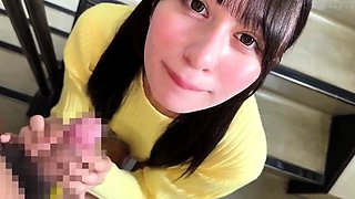 Mature asian blowjob handjob voyeur in room