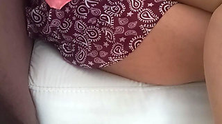 Pantyhose fantasy with my friend's hijab-wearing stepmother