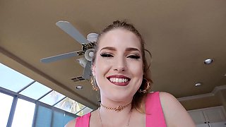 Busty Blonde Maisey Bounces Her Big Tits While Riding Boss for Massive Raise and Promotion in F