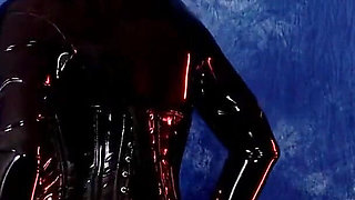 Latex Rubber Catsuit Tease by Fetish Model