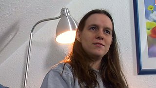 German neighbor tries first erotic casting