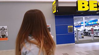 Flashing amateur babes doggystyling in a club