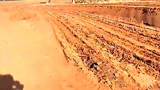 Naughty married gal meets gym mate, porks in woods. Milk in