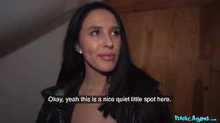 Public Agent - Hitchiker Alyssa Bounty Swallows Cum POV