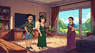 Indian bhabhi and wife threesome sex