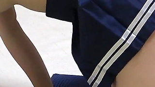 Only Japanese Girls' Apartment, Big Tits Girls' No Bra Short Student Uniform, Mini Skirt, Wedgie Thong, Socks, Seduce Fitness