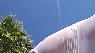 Fat Bimbo at the Pool