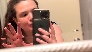 Amateur striptease and Solo masturbation