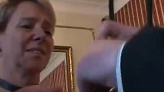 Humiliating hanging out and wax play