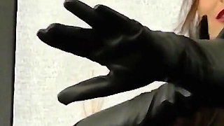 Try on My New Leather Gloves