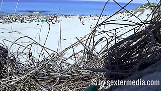 Beach Girl Barbetta Gets Naked in the Bushes