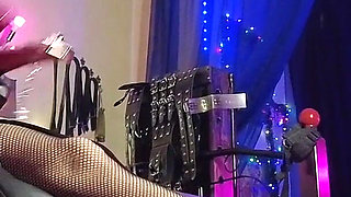 Goddess Eva Latex Fetish Dominatrix BDSM Leather Gloves Heels Hot Pink Teacher Mistress