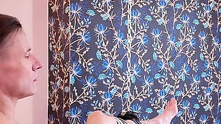 Sensual Scarf Bondage and JOI