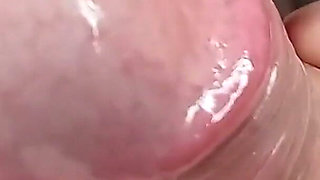 She Extracts Sperm by Massaging the Meaty Head of the Dick
