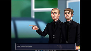 Summertime saga - Josephine gave Johannes a blowjob behind the counter ... Johannes fucked Tina