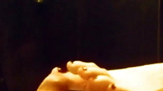 25 Mature Woman Masturbating with Her Feet up on a Glory Hole Table - Ruby