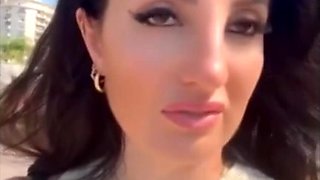 Thrill in a daring public escapade during a break