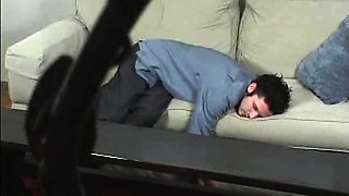 Amateur fetish BDSM action with redhead