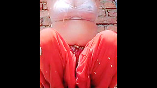 Hot Country Girl Taking Bath Caressing Her Soft Body and Her Hot