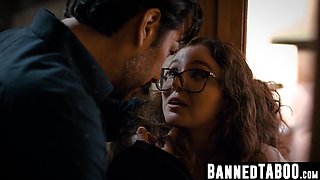 Leana Lovings seduces teacher craving thick teen cock