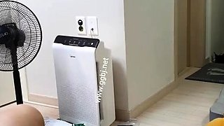 Amateur Asian teen sucks this big hard cock