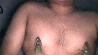 Self over nose tape breathplay gagged