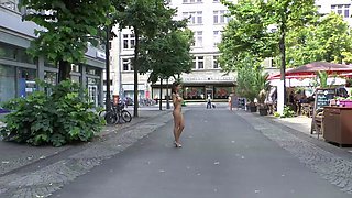Tera amateur brunette girl public posing