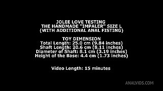 Jolee Love Testing The Handmade Impaler Size L (With Additional