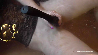 Vivienne L'amour - Copper Bath Vibrator Masturbation